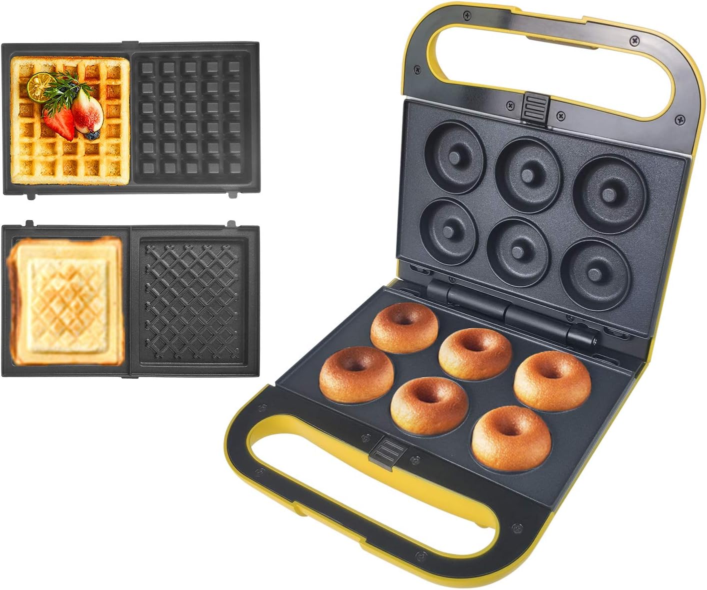 3-in-1 Multi Baker: Waffle, Sandwich, Donuts!