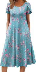 Zeagoo Womens Casual Summer Midi Dress - Flowy, Flattering Fit Dresses