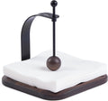 Napkin Holder for Table Wood Napkin Holder - Weighted Arm, Walnut