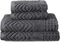 Texere 100% Organic Cotton Diamond Jacquard 700 GSM Bath Set - Ultra