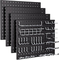 INCLY 70PCS Pegboard Wall Organizer with Hooks Kit - Durable Tool