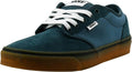 Vans Men's Atwood Sneaker in Black/Black - Deluxe Low-Top Comfort