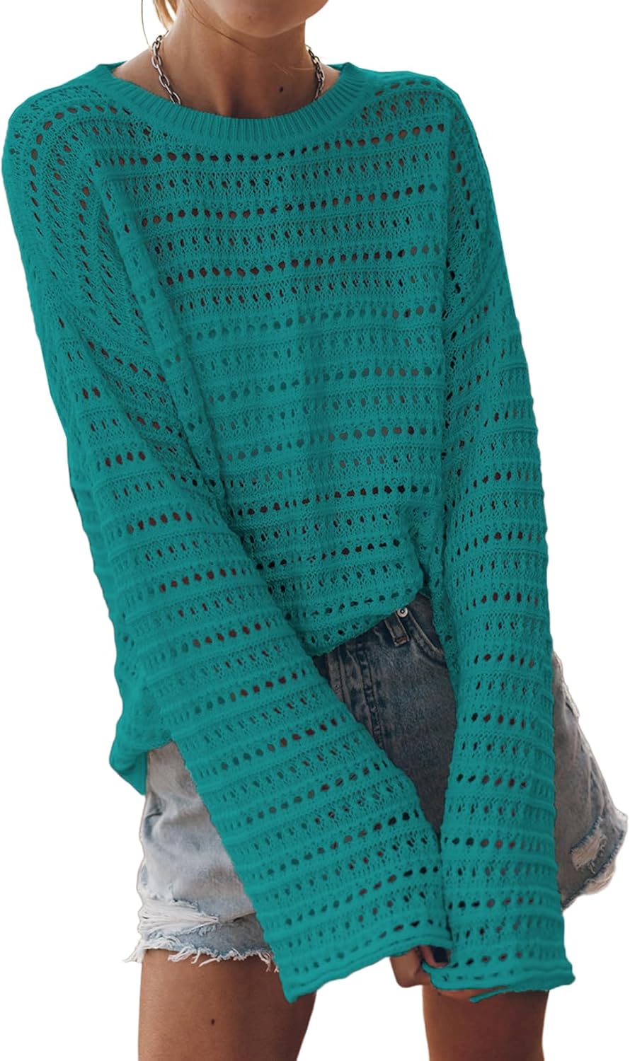 Sidefeel Womens Fall Sweaters 2025 Lightweight Casual Knit Tops
