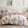 Duvet Cover Set King Size Floral Pattern 600 TC - Ultra Soft Cotton