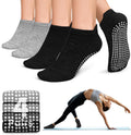 Pilates Socks Non Slip Grip Socks for Women - 4/6 Pairs Comfortable