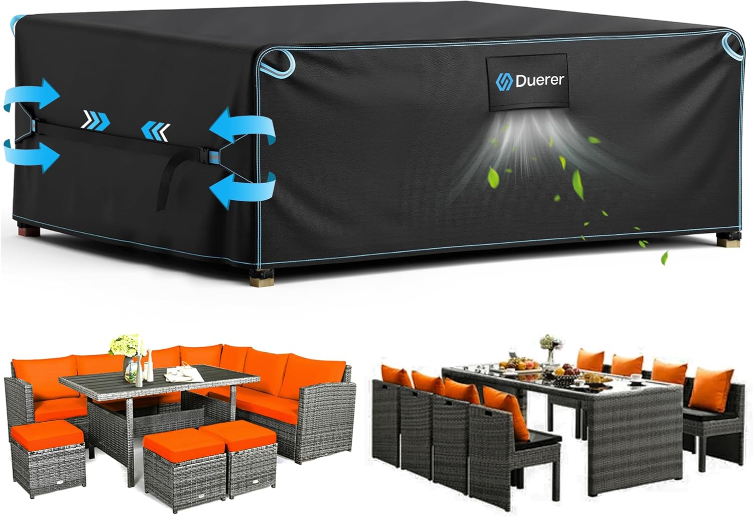 Duerer Waterproof Patio Furniture Covers for Outdoor Protection