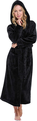 Turquaz Plush Robes For Women - Soft Warm Fleece Bathrobe Shoes
