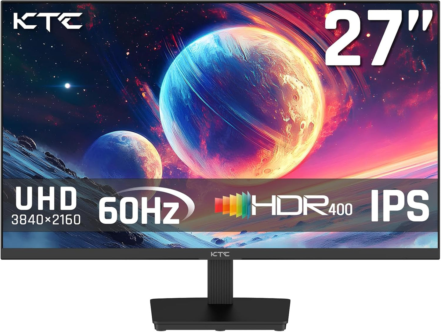 KTC 27 4K UHD IPS Monitor - HDR400, Anti-Blue Light, FreeSync/GSync