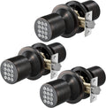 Digital Door Knob with Keypad for Keyless Entry - 3 Pack