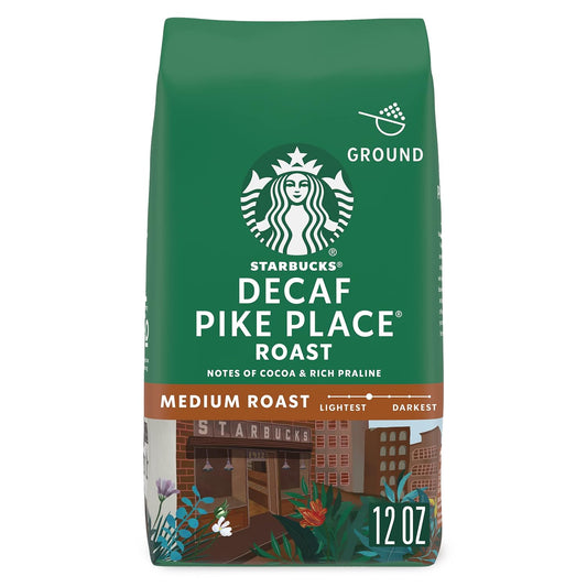 Starbucks Decaf Pike Place Roast Ground Coffee - 100% Arabica - 12 oz