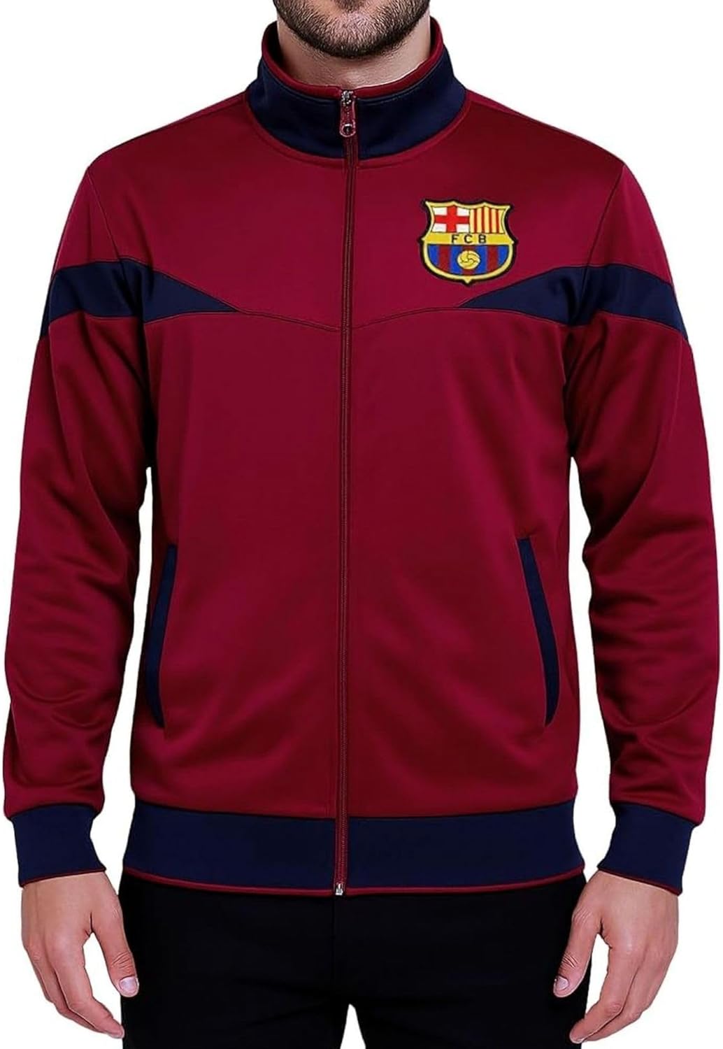 FC Barcelona Adult Soccer Zip-Up Warm Up Track Jacket Review