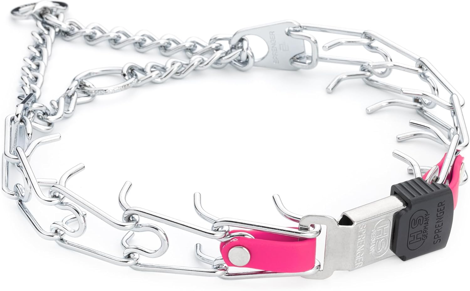 Herm Sprenger Chrome Plated Steel Dog Collar with Quick Release