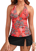 Yonique 2 Piece Tankini Swimsuit with Skirted Bottom (Style SJN7)