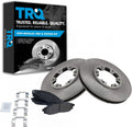 TRQ Front Brake Pad & Rotor Kit Compatible with 2003-2004 Frontier