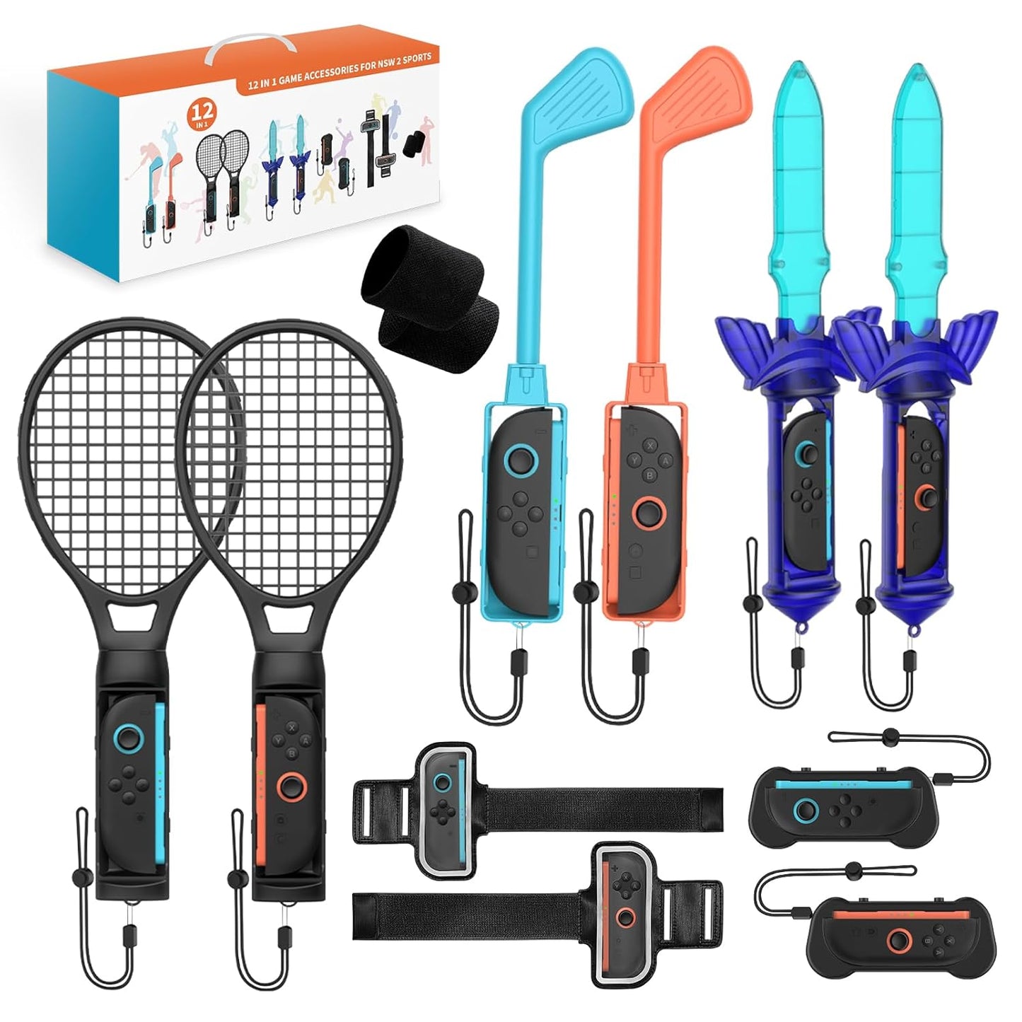 Uxilep Switch Sports Games Accessories Bundle for Nintendo Switch 2
