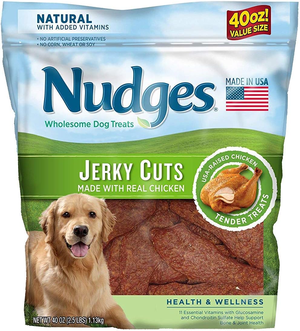 Nudges Natural Jerky Cut Dog Treats for Happy, Healthy Dogs