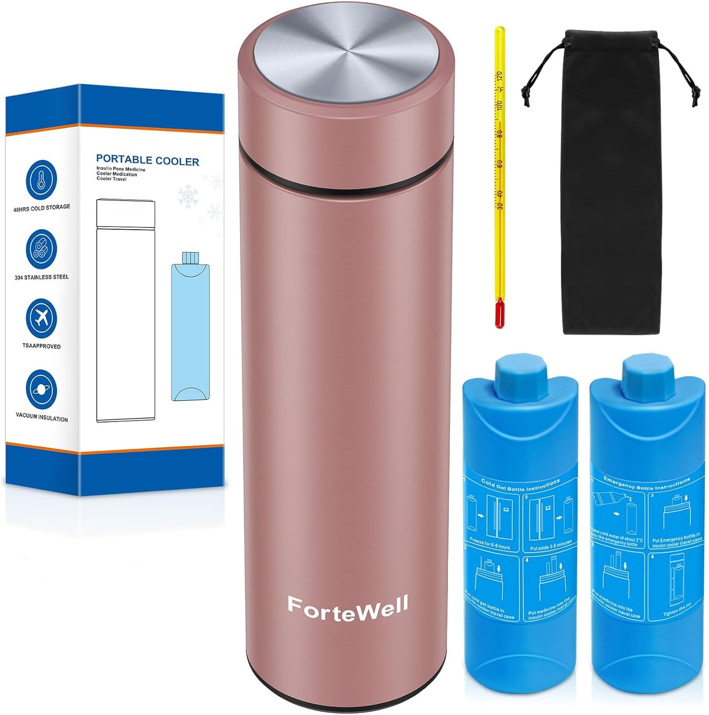 Portable Insulin Pen Cooler Travel Case for Diabetes Care