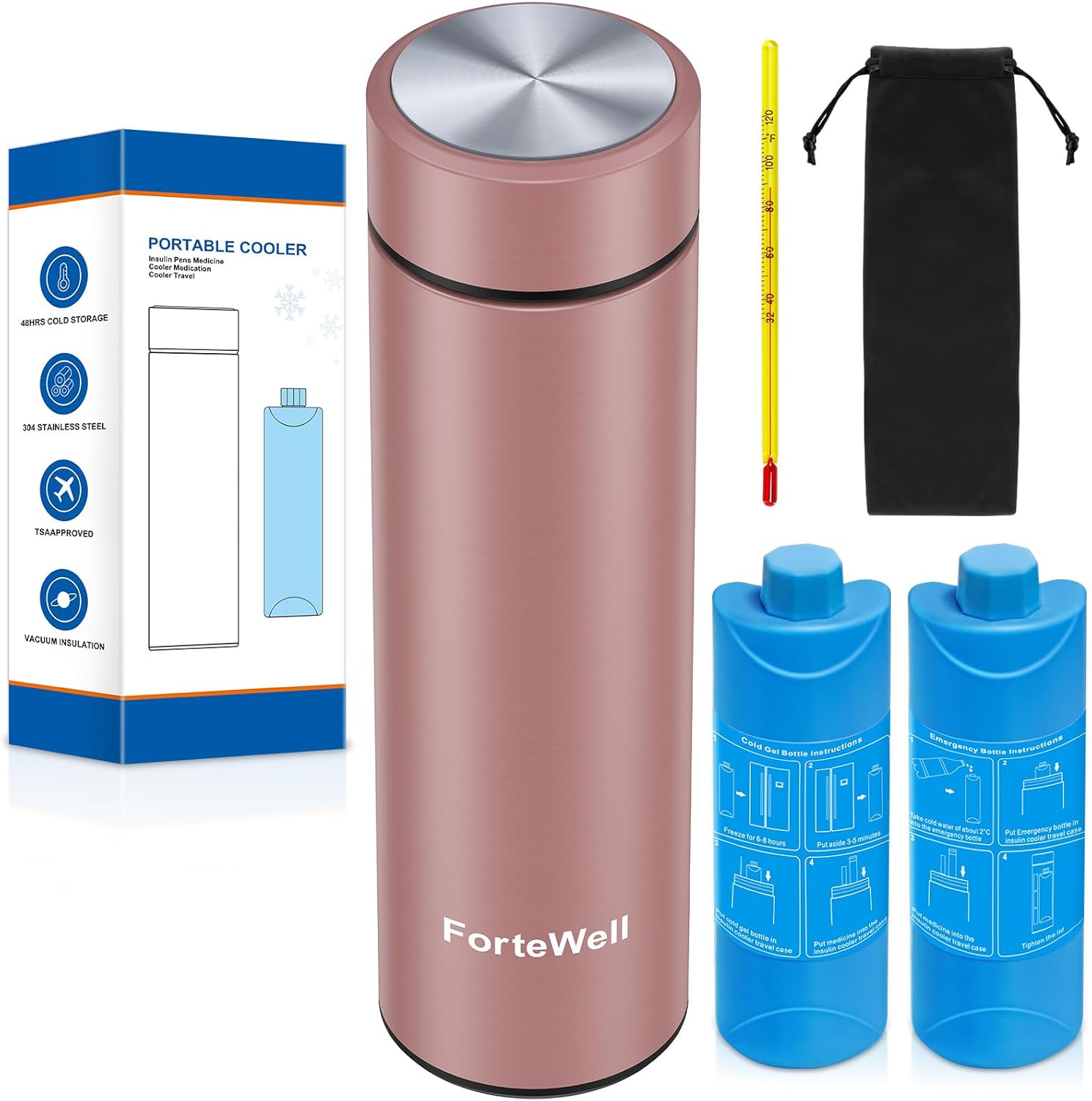 Portable Insulin Pen Cooler Travel Case for Diabetes Care