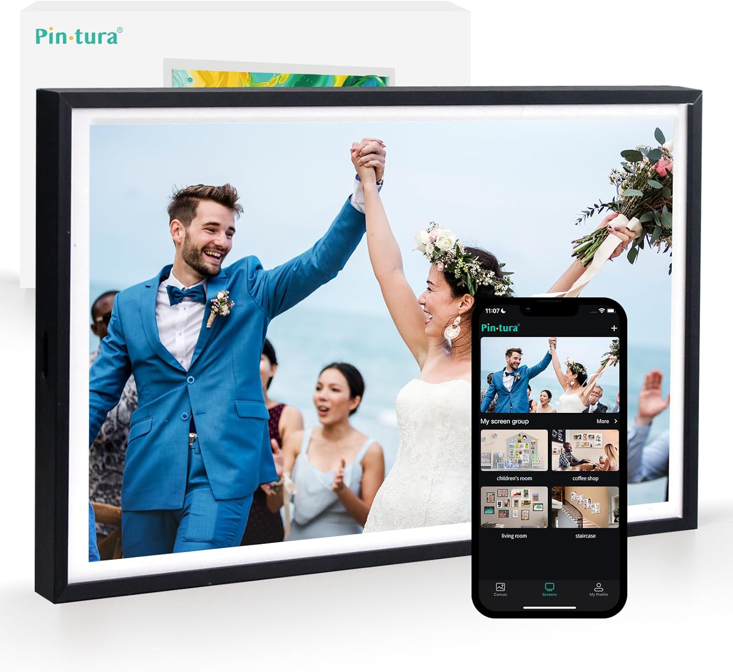 10.1 WiFi Digital Picture Frame with 64GB Storage and App Sharing