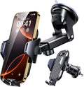 Car Phone Holder Mount - Military-Grade Suction & Vent Clip