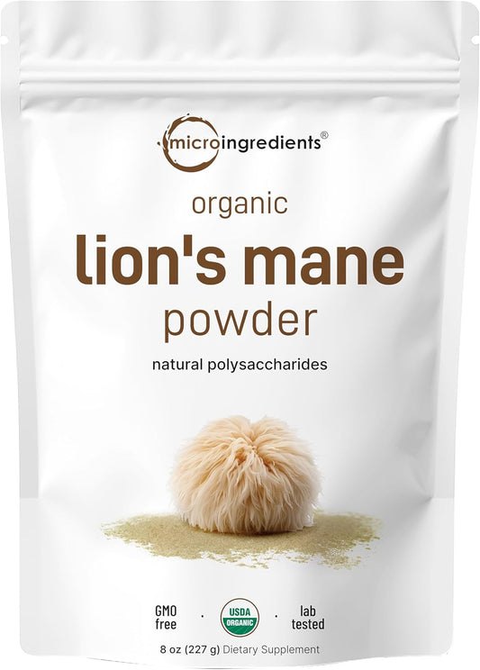 Organic Lions Mane Powder 8oz | Boost Brain Power