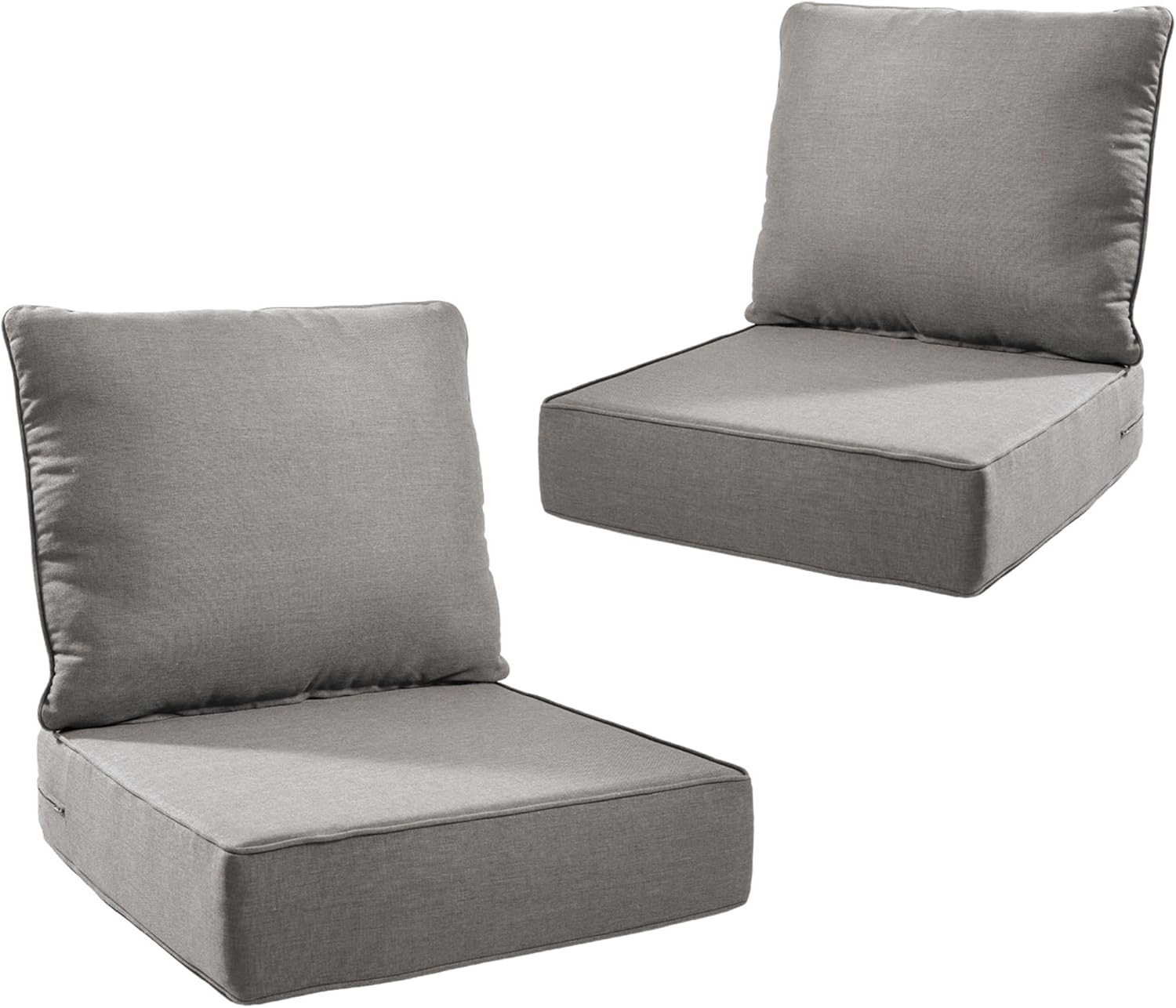 Outdoor Cushion Set for Patio Furniture - 6 Inch Thick Foam