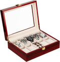 Uten 10-Slot Wooden Watch Box Organizer