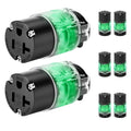 20 Amp Female Extension Cord Ends Lighted Connector Repair Kit - Safe