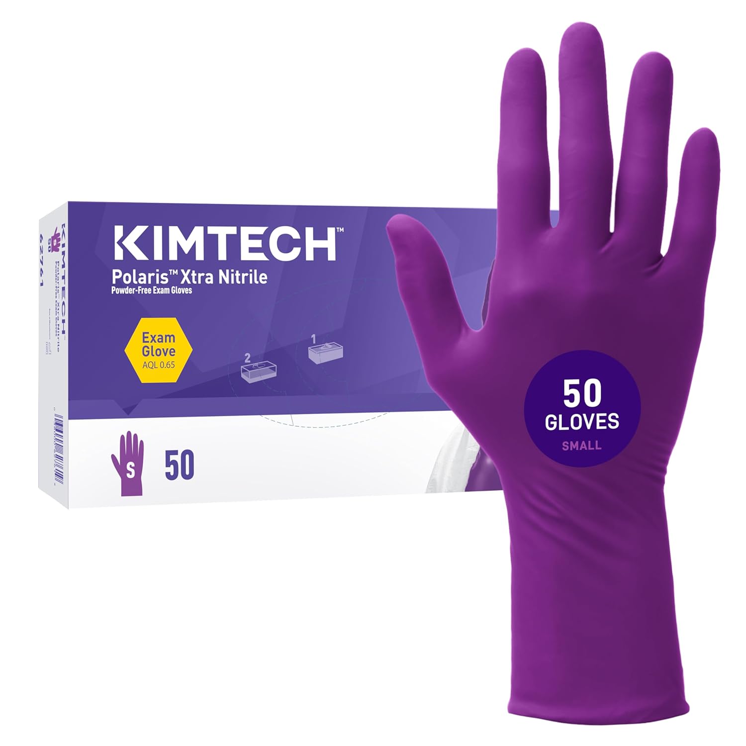 KIMTECH 7.5 Mil Nitrile Exam Gloves - Strong Grip & Protection