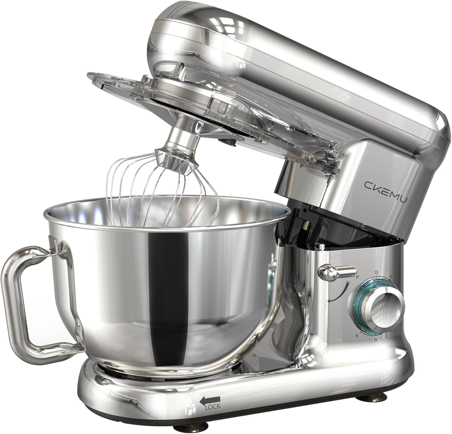 Stand Mixer with 660W Motor and 6.5 Qt Bowl for Home Bakers
