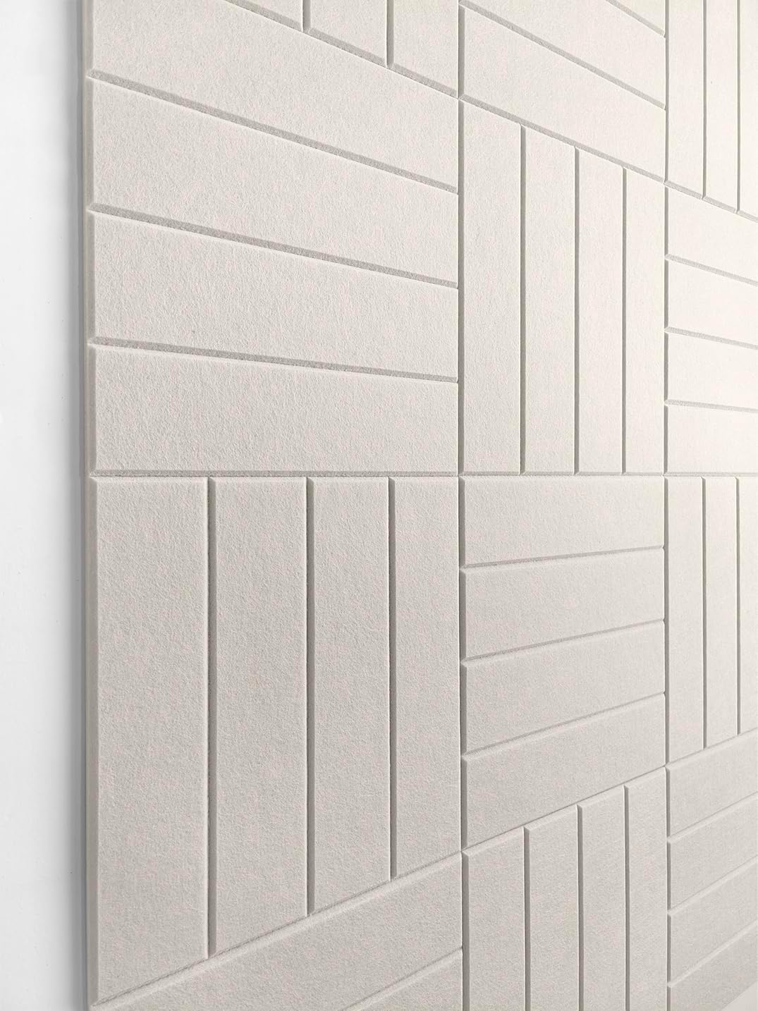12-Pack Felt Wall Tiles - Safe Adhesive Tabs - DECORITA