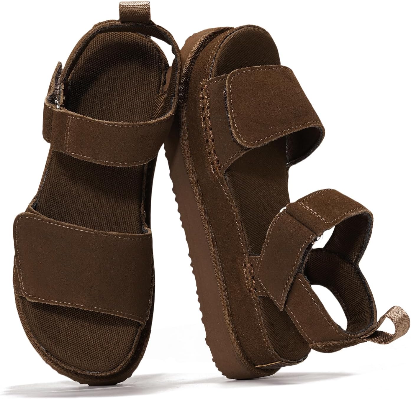 Project Cloud Genuine Leather Platform Sandals for Women 2025