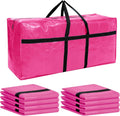 4 Pcs 66 Gallon Large Moving Bags with Zipper and Handles - Extra