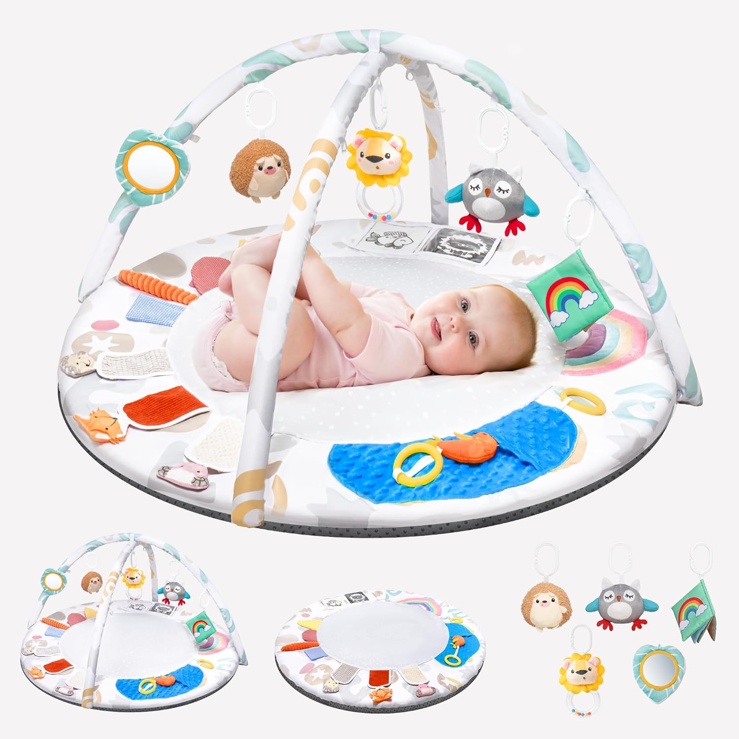 Montessori Baby Play Gym & Activity Mat for Brain Development