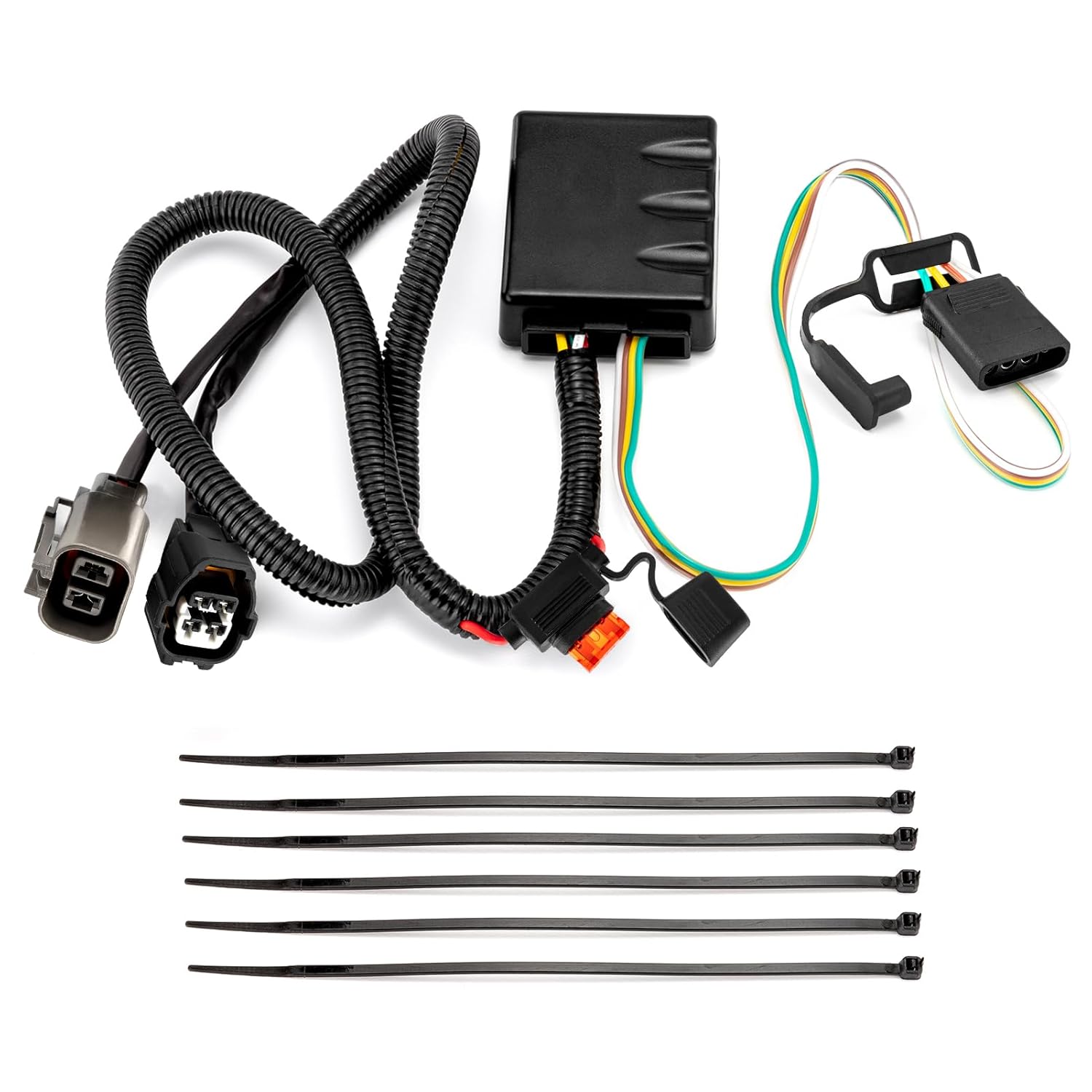 Wsays 4 Way Flat Trailer Wiring Harness for Hyundai and Kia