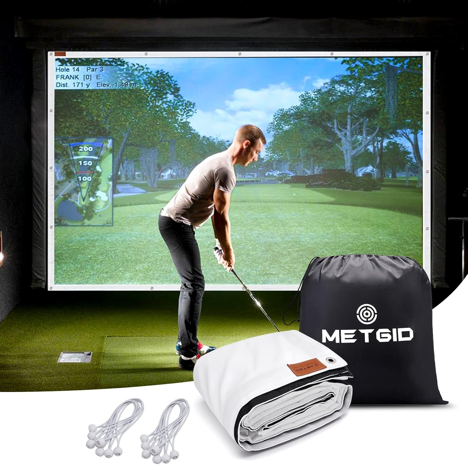High-def Golf Training Screen, 16 Grommet Holes