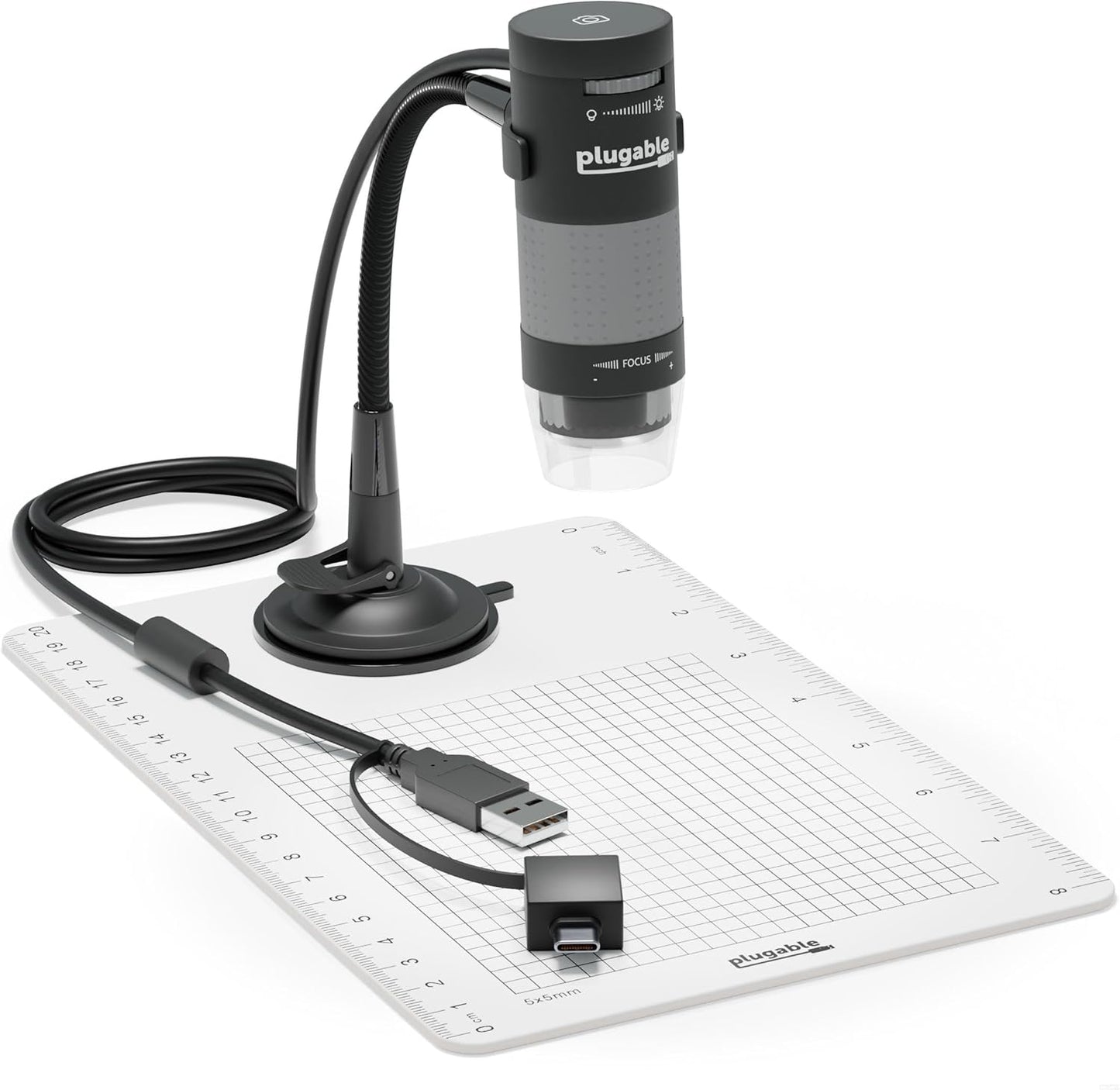 Plugable USB Digital Microscope 250x for Students and Hobbyists