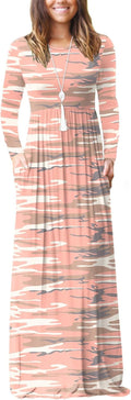 Long Sleeve Loose Maxi Dress with Pockets - Flowy Everyday Staple