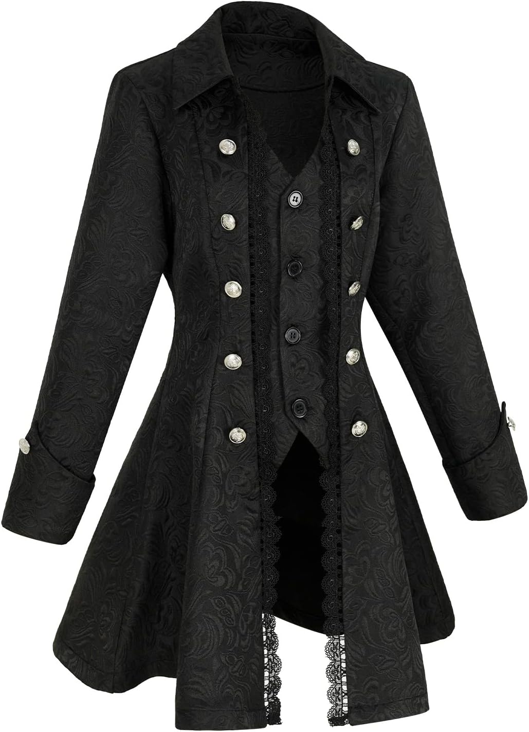 Women's Steampunk Pirate Jacket for Gothic and Medieval Style