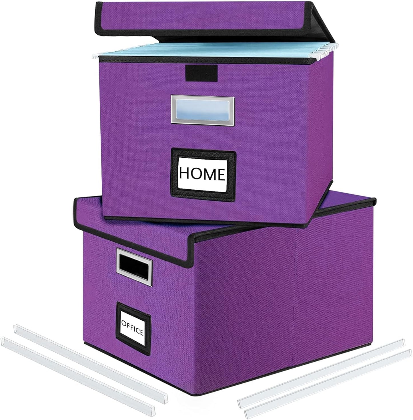 Huolewa Upgraded File Organizer Boxes for Office Storage Needs