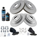 Front and Rear Ceramic Brake Pad & Rotor Kit for 2009-15 Honda Pilot