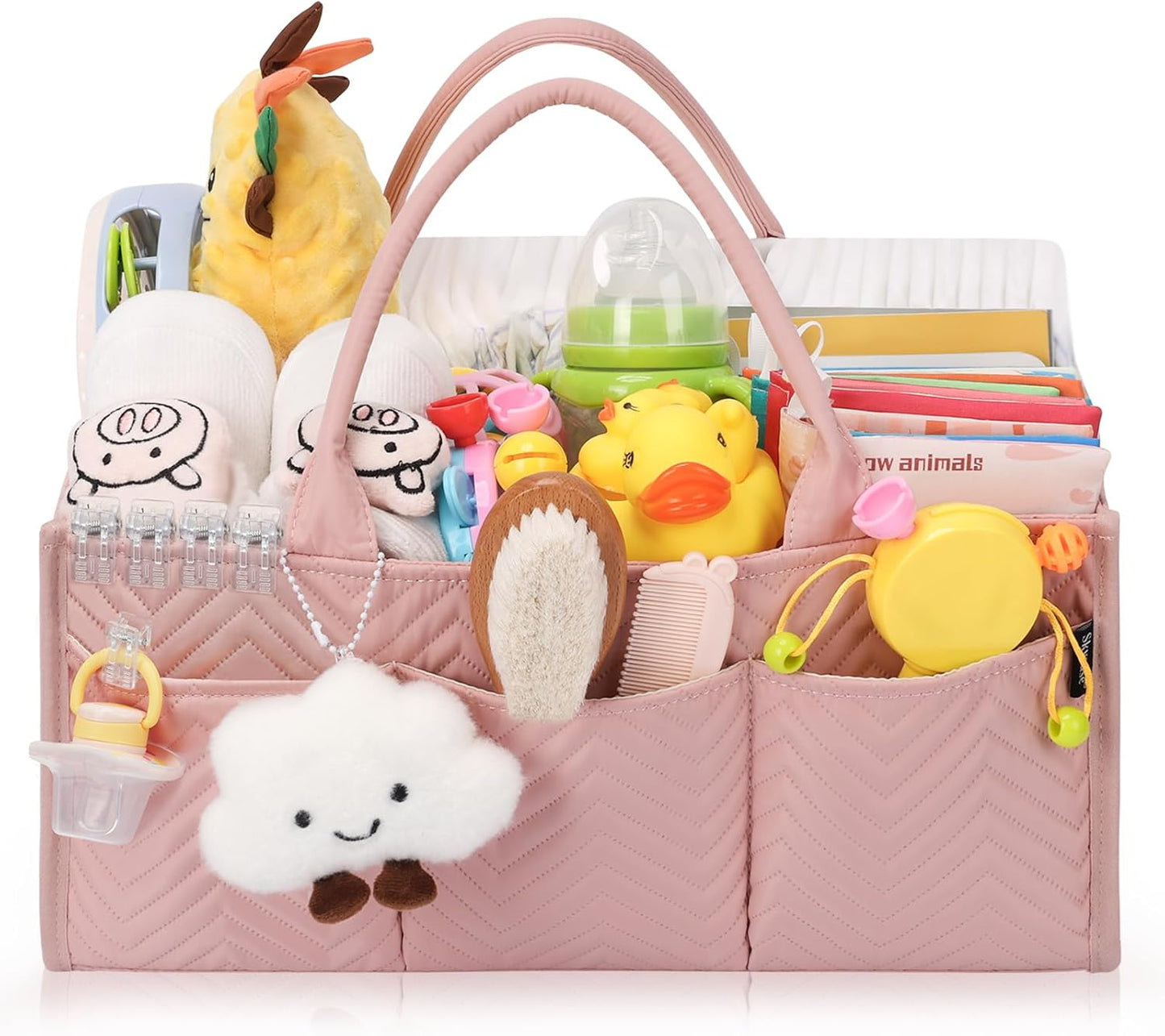 Skycase Large Diaper Caddy Organizer for Baby Essentials Storage