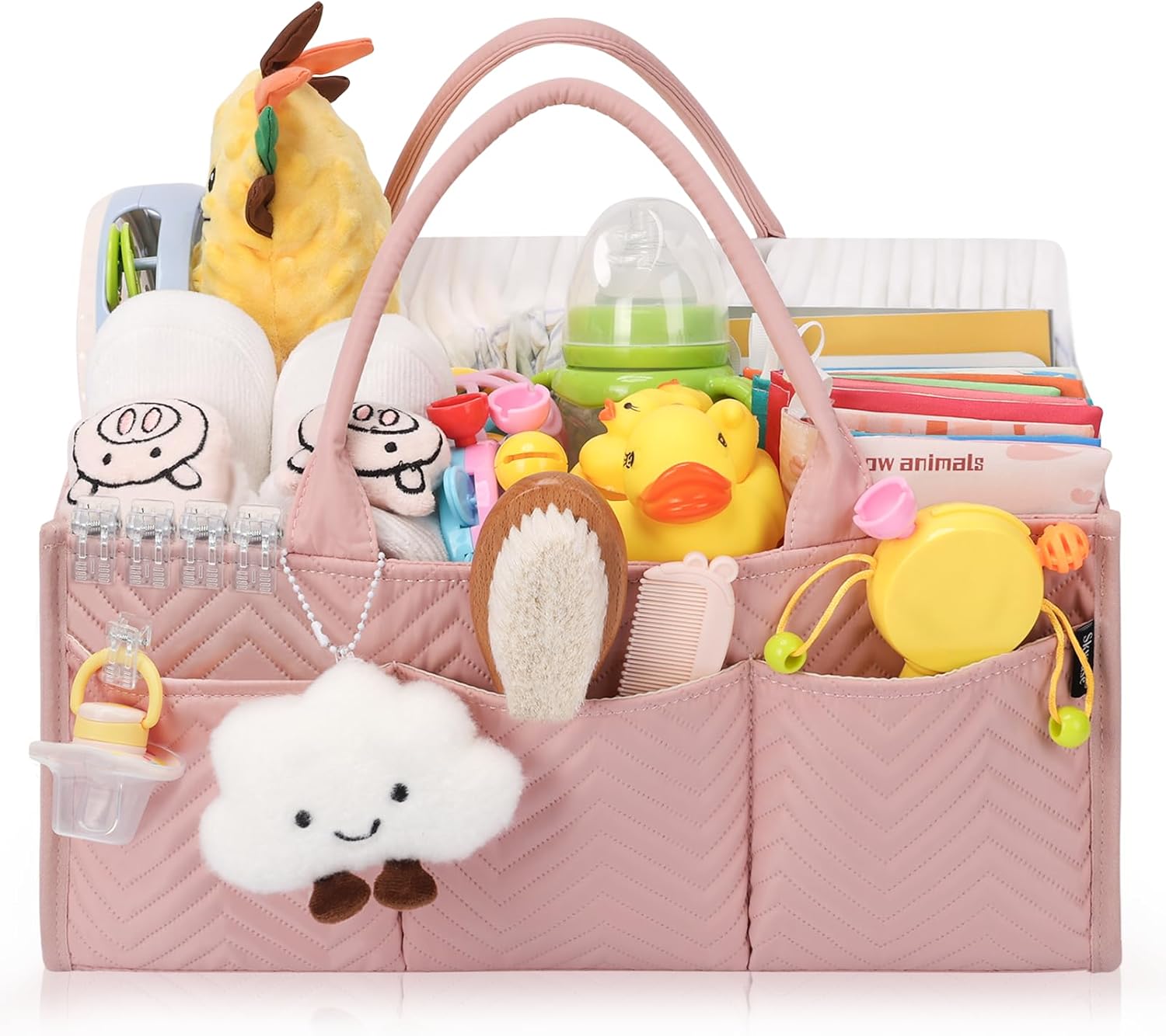 Skycase Large Diaper Caddy Organizer for Baby Essentials Storage