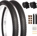 2 Pack 20 in x 1.95 in Mountain Bike Tire Set - Puncture Resistant