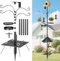 2025 Upgraded Heavy Duty Bird Feeder Pole - Squirrel Proof, Adjustable