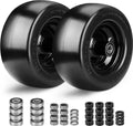 Upgrade 11x6.00-5 Flat Free Lawn Mower Tires 2-Pack - Solid, Puncture