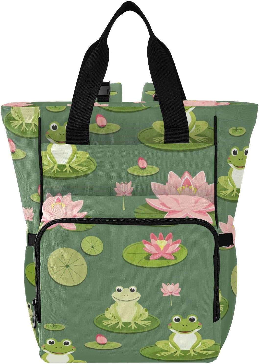Cute Frogs Diaper Backpack, Ultimate Baby Travel Companion