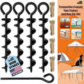 Canopy Tent Stakes Corkscrew Steel Tie Out Stakes - Stable Anchors