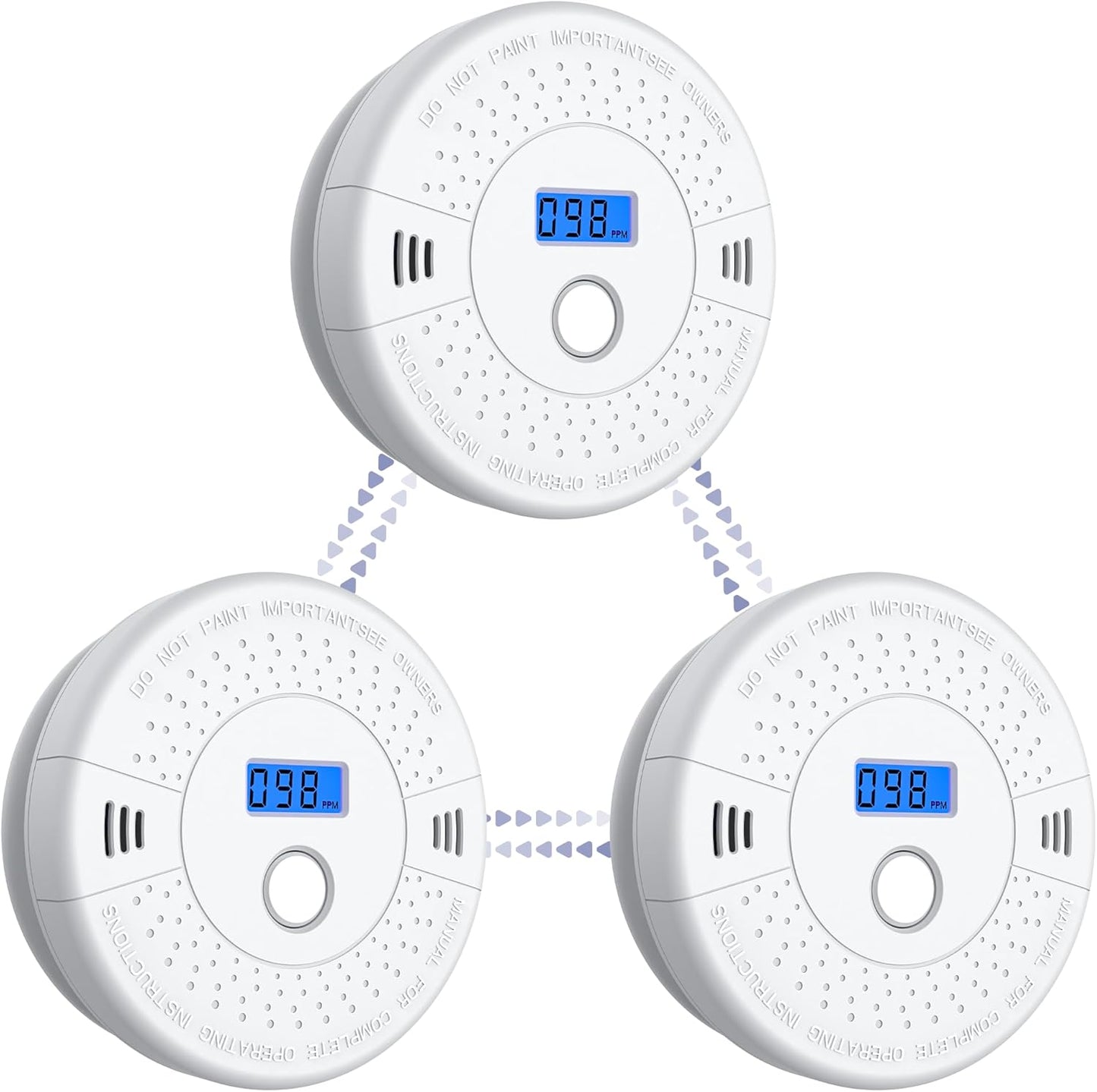 Interlinked Smoke Carbon Monoxide Detector Combo for Safety