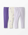 Baby Girls Organic Cotton Legging Pack of 3 - Soft Stretch Basics Moon